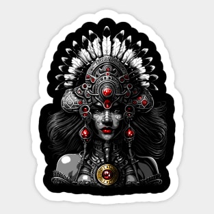 Aztec Princess Sticker